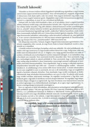 Tisztelt Lakosok